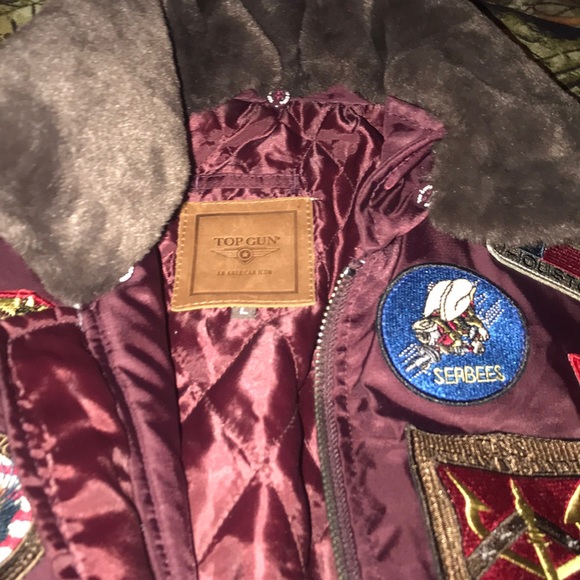 TopGun bomber jacket with removable collar - Picture 4 of 7